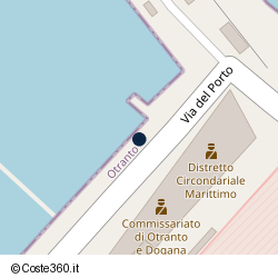 Posizione della concessione demaniale marittima Comune di Otranto, A. 2015, N. 8