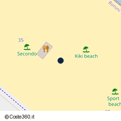 Posizione della concessione demaniale marittima Comune di Riccione, A. 2023, N. 37