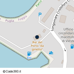Posizione della concessione demaniale marittima Comune di Vieste, A. 2018, N. 29