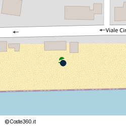 Posizione della concessione balneare Comune Terracina, A. 2014, N. TE-183