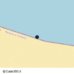 Posizione della concessione balneare Comune di Gabicce Mare, A. 2021, N. 01