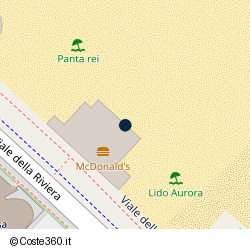 Posizione approssimativa di Lido Aurora