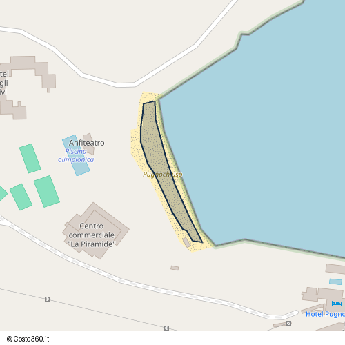 Posizione della spiaggia Spiaggia nei pressi di SP54, Vieste