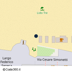 Posizione della concessione balneare Comune di Fano, A. 2004, N. 24