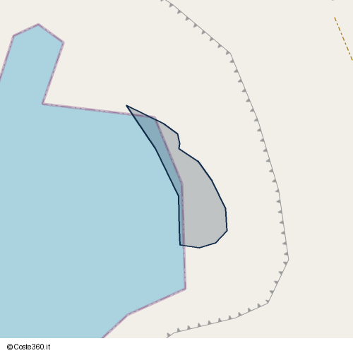 Posizione della spiaggia Spiaggia nei pressi di Monte di Procida, 80070