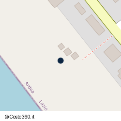 Posizione della concessione balneare Comune di Ardea, A. 2025, N. 1