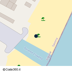 Posizione della concessione demaniale marittima Comune di Spotorno, A. 2025, N. 32x