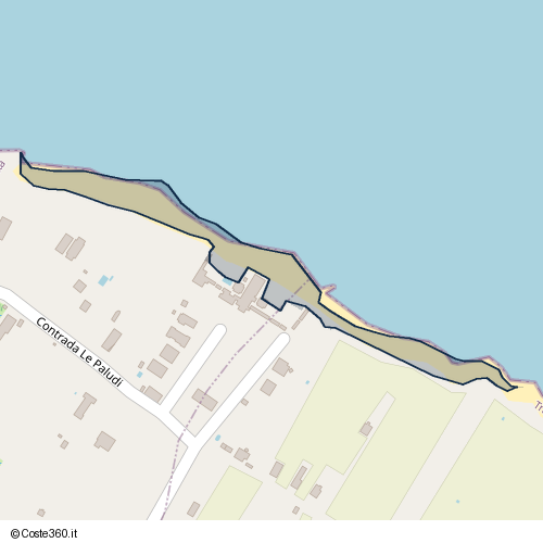 Posizione della spiaggia Spiaggia nei pressi di Barletta, 76121