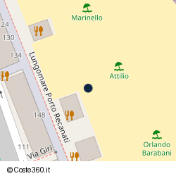 Posizione della concessione balneare Comune Porto Recanati, A. 2012, N. 06