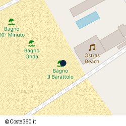 Posizione approssimativa di Ostras Beach Club
