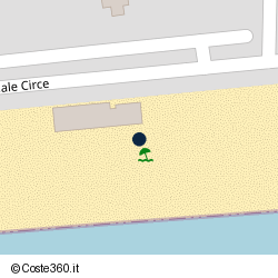 Posizione della concessione balneare Comune di Terracina, A. 2014, N. TE-134