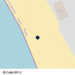 Posizione della concessione balneare Comune di Anzio, A. 2008, N. 0100