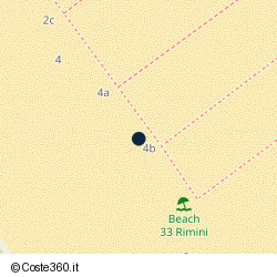 Posizione della concessione demaniale marittima Comune di Rimini, A. 2017, N. 207