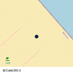 Posizione della concessione demaniale marittima Comune di Rimini, A. 2014, N. 500