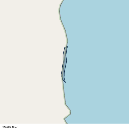 Posizione della spiaggia Spiaggia nei pressi di Frazione Montacuto, Ancona, 60129