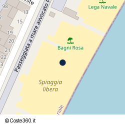Posizione della concessione balneare Comune di Ceriale, A. 2004, N. 31
