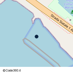 Posizione della concessione balneare Comune Santa Marinella, A. 2025, N. 07