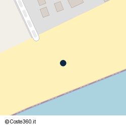 Posizione della concessione balneare Comune di Terracina, A. 2016, N. TE-109