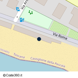 Posizione della concessione balneare Comune di Castiglione Della Pescaia, A. 2009, N. 31