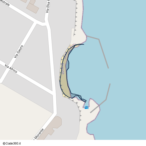 Posizione della spiaggia Spiaggia nei pressi di Via Elsa Morante, Avola, 96012