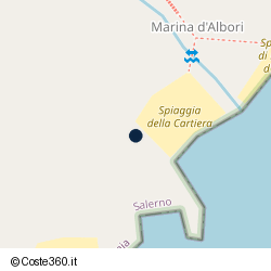 Posizione della concessione demaniale marittima Comune di Vietri Sul Mare, A. 2009, N. 15