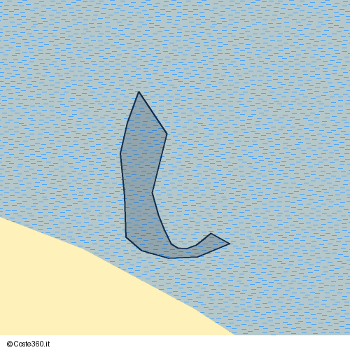 Posizione della spiaggia Spiaggia nei pressi di Grado, 34073