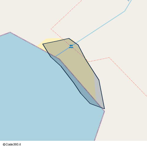 Posizione della spiaggia Spiaggia nei pressi di Bosa, 08013