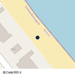 Posizione della concessione demaniale marittima Comune di Bellaria-Igea Marina, A. 2025, N. 9