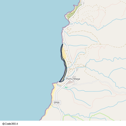 Posizione della spiaggia Spiaggia nei pressi di SP66, Arbus, 09031