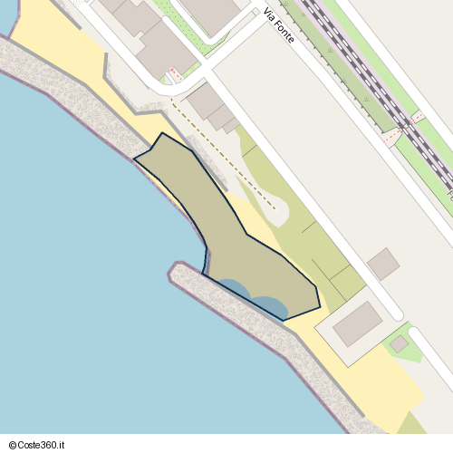 Posizione della spiaggia Spiaggia nei pressi di Santa Lucia, Cetraro, 87022