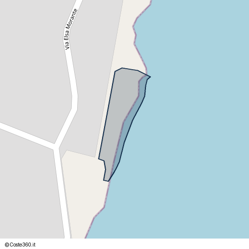 Posizione della spiaggia Spiaggia nei pressi di Via Elsa Morante, Avola, 96012