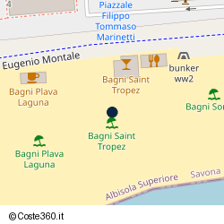 Posizione della concessione balneare Comune di Albisola Superiore, A. 2004, N. 3382