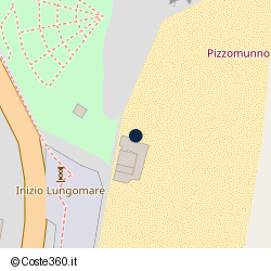 Posizione della concessione balneare Comune di Vieste, A. 2008, N. 36