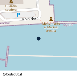 Posizione della concessione demaniale marittima Comune di San Remo, A. 2023, N. 12