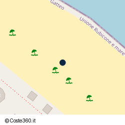 Posizione della concessione balneare Comune di Gatteo, A. 2024, N. 17