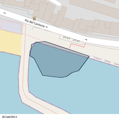 Posizione della spiaggia Spiaggia nei pressi di Via del Cantone 3, Castelvetrano, 91022