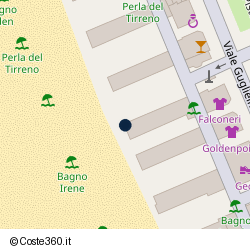 Posizione approssimativa di Bagno Irene stabilimento ristorante