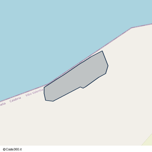 Posizione della spiaggia Spiaggia nei pressi di SP ex SS 522, Parghelia, 89862