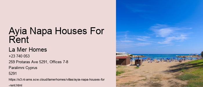Ayia Napa Houses For Rent