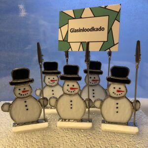 sneeuwpop fotohouder