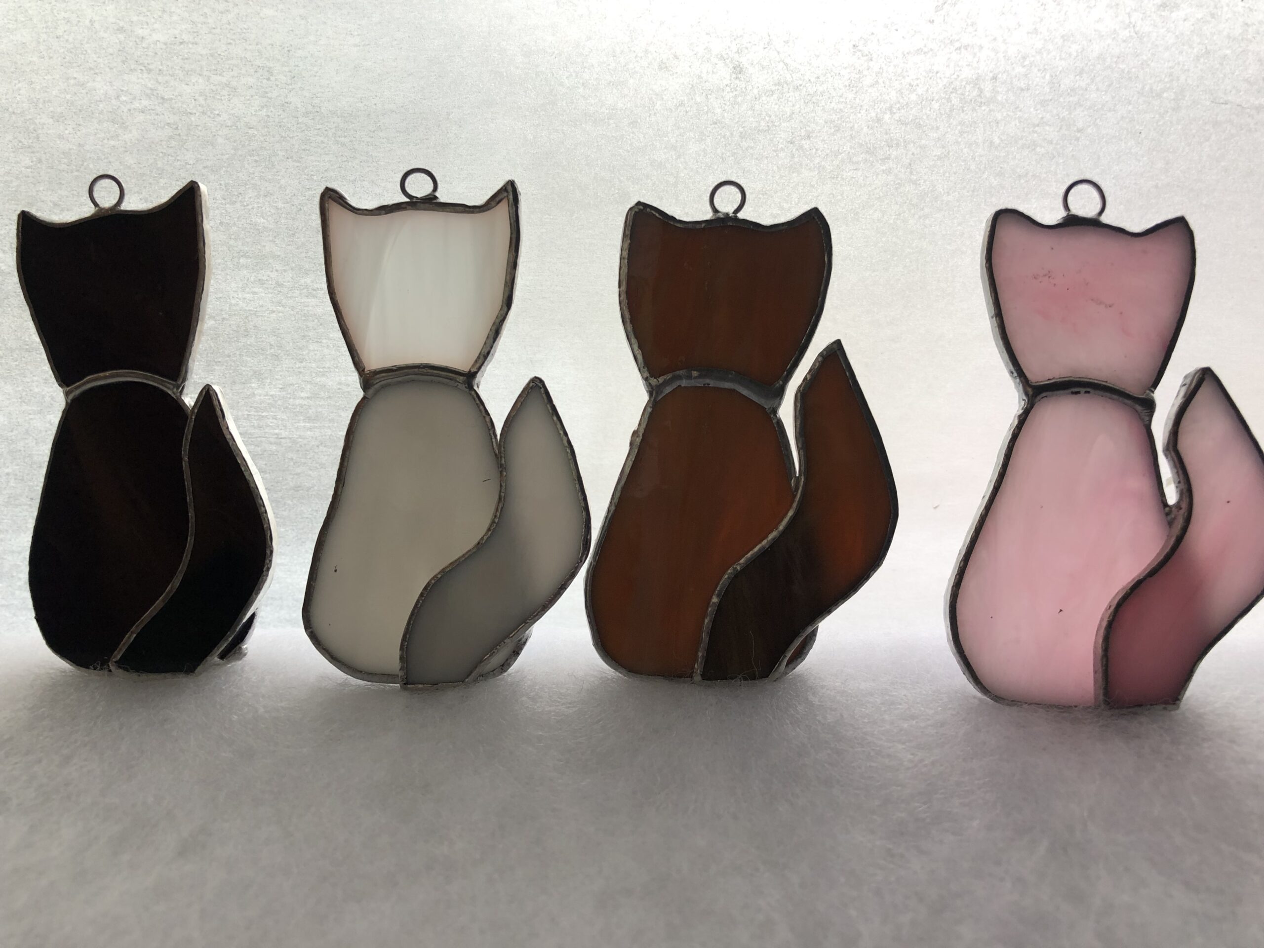 Glasinlood Witte poes hanger - Afbeelding 2