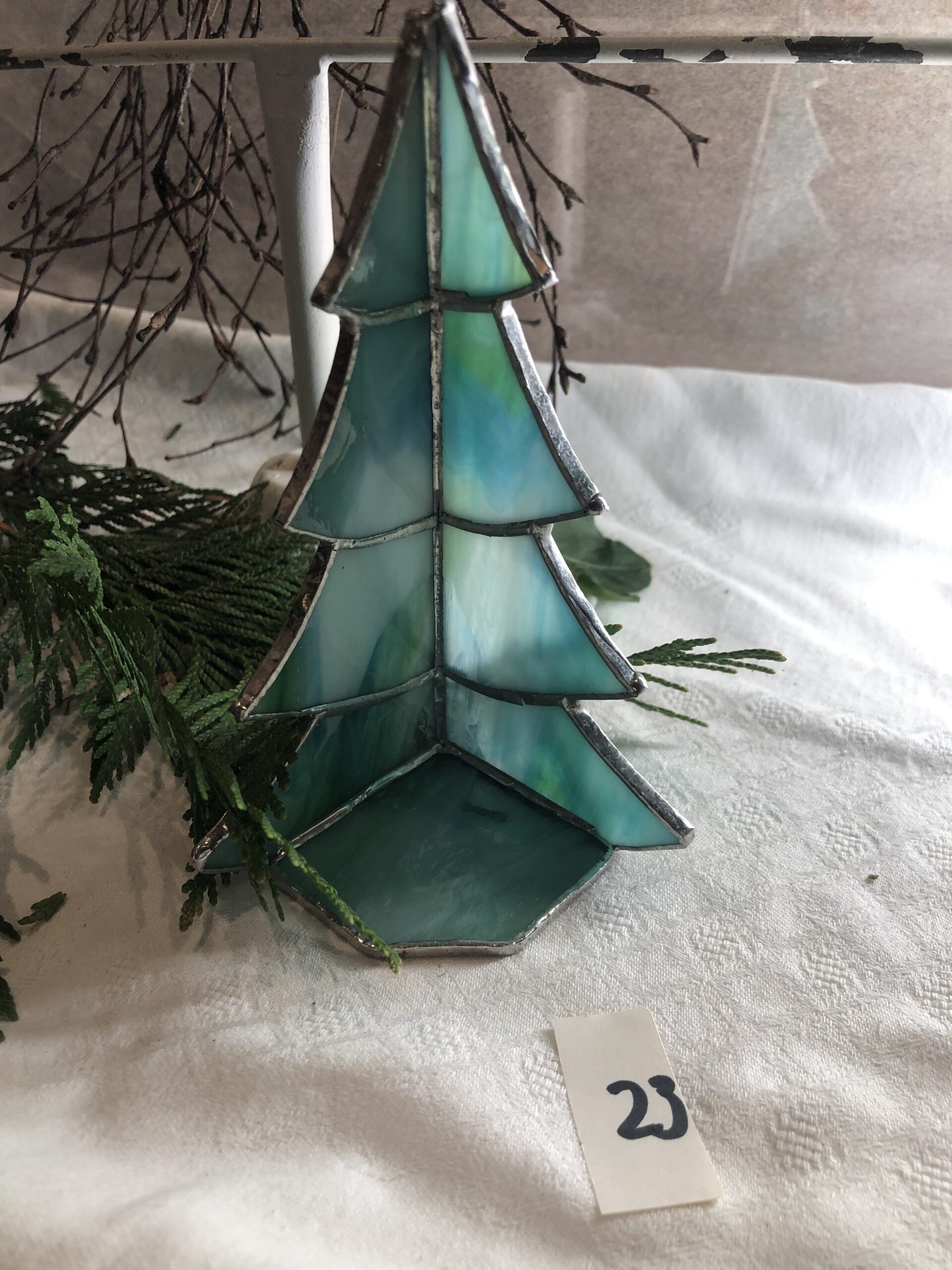 waxine lichthouder kerstboom