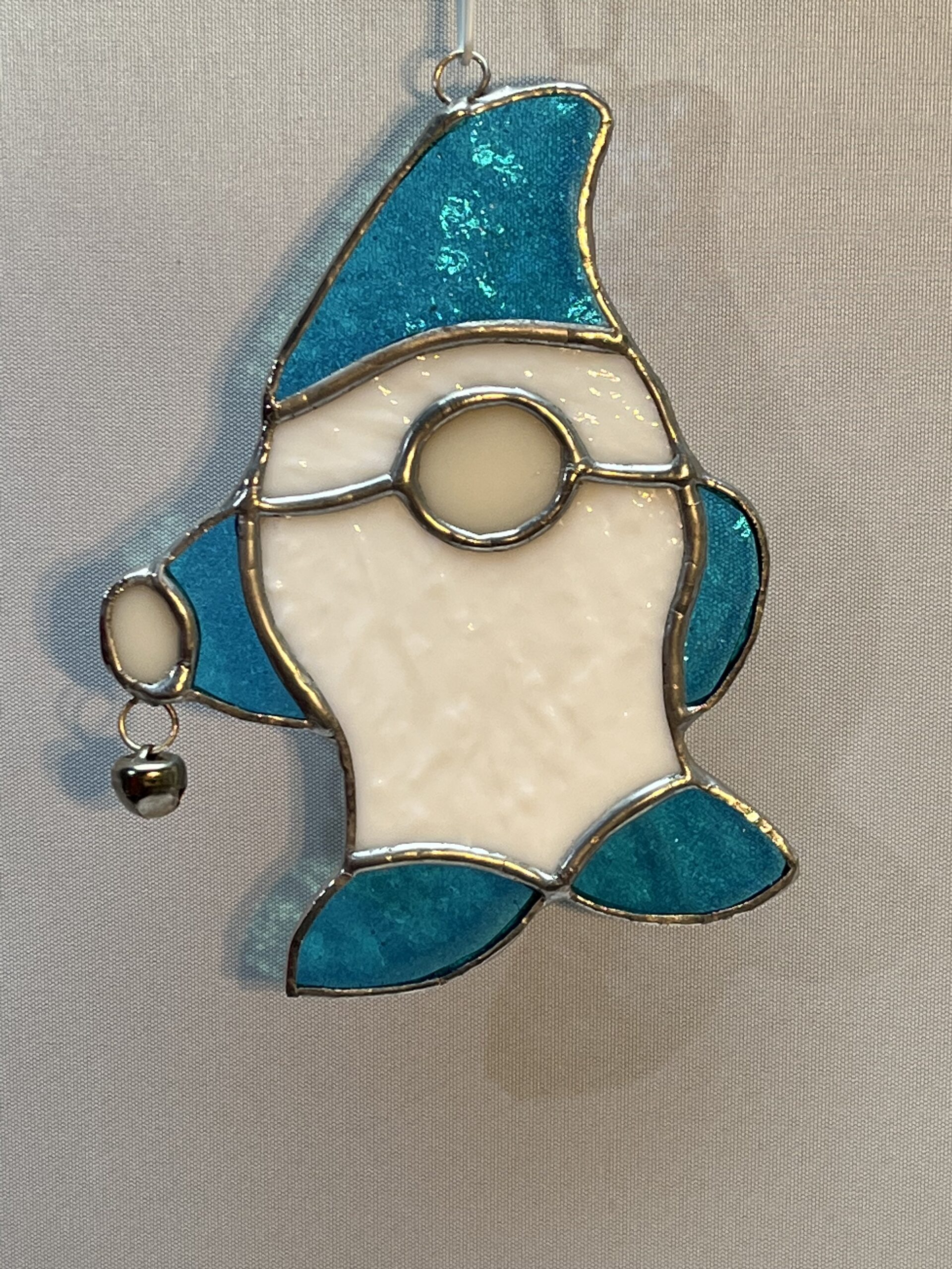 Glasinloodkado wintergnoom blauw - Afbeelding 2