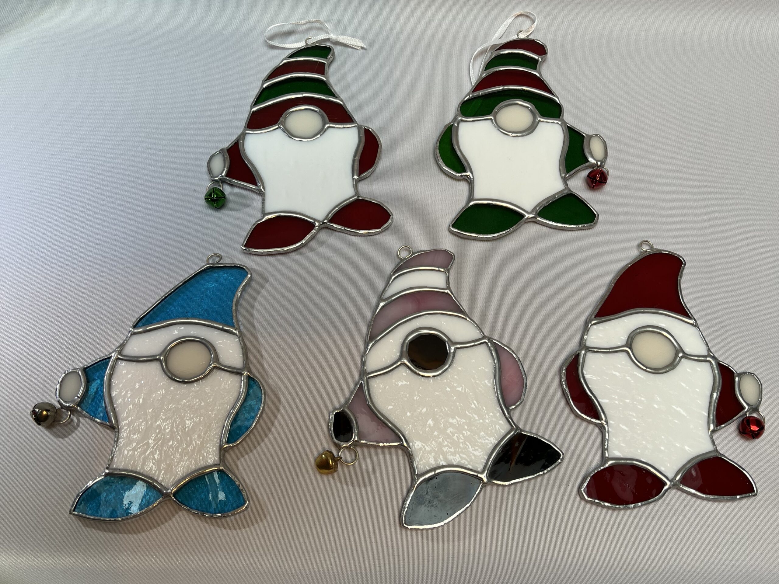 Glasinloodkado Kerstgnoom rood en groen - Afbeelding 2