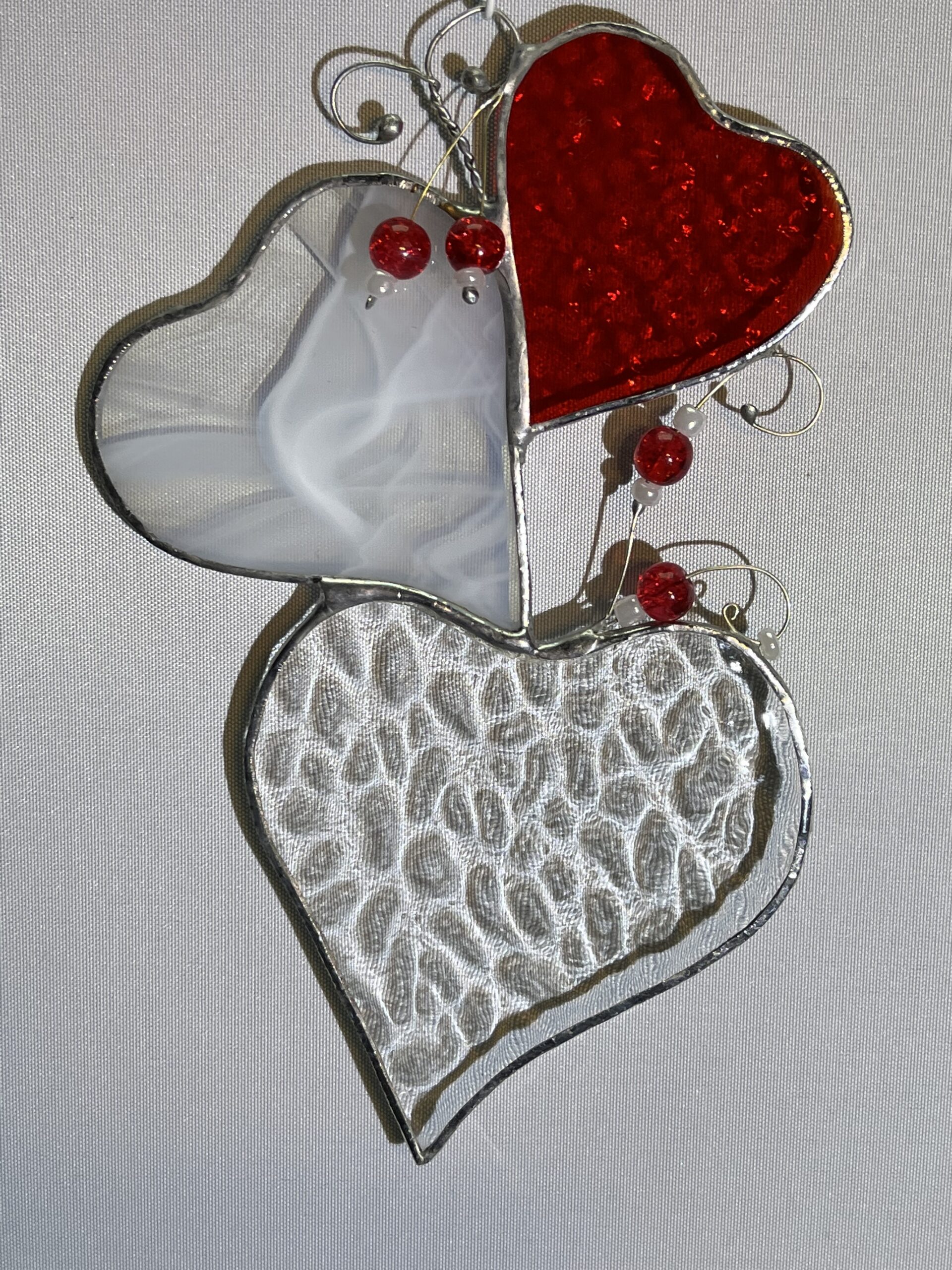 glasinlood valentijnshart rood - Afbeelding 2