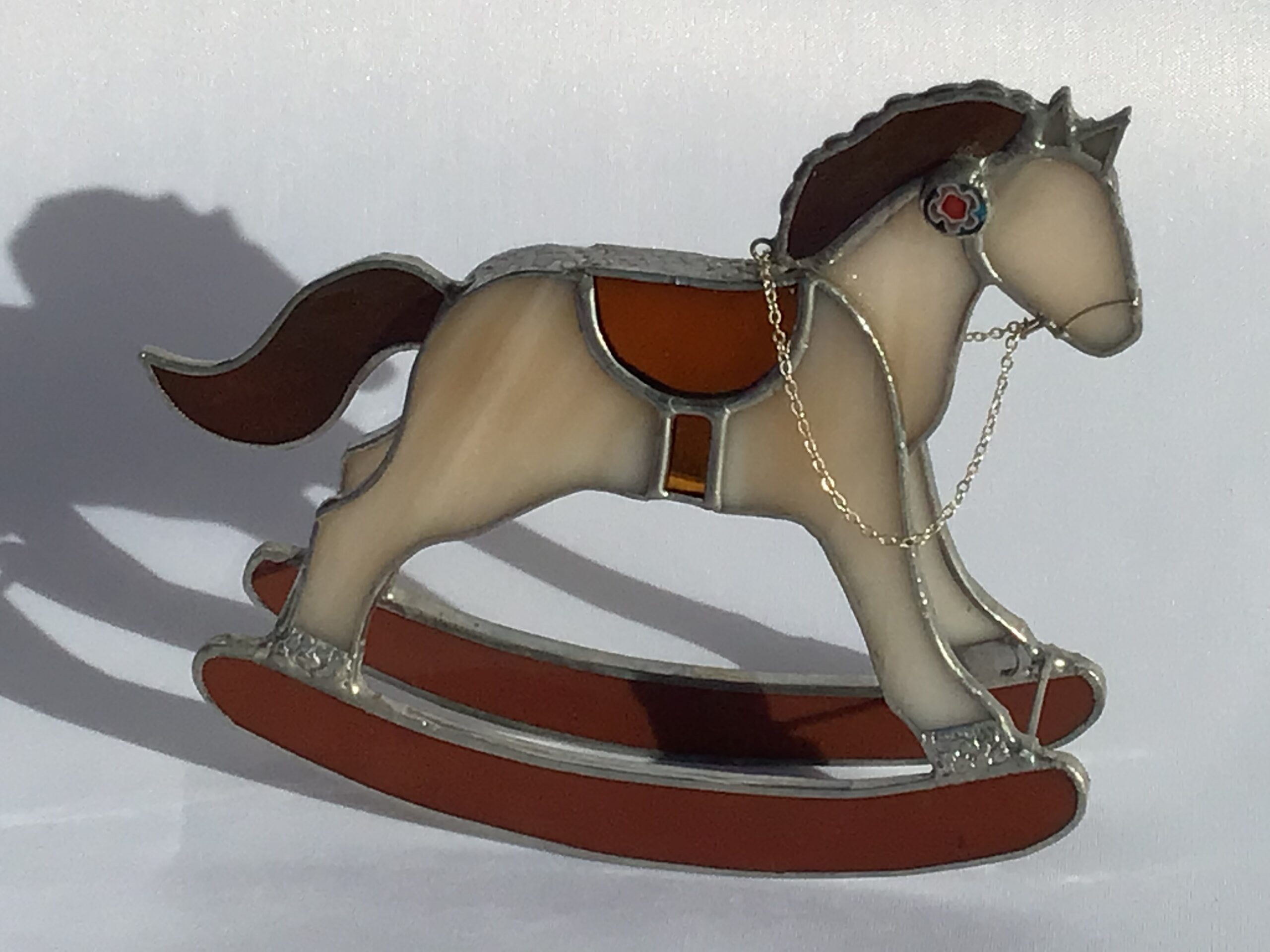 Glasinloodkado Hobbelpaard klein