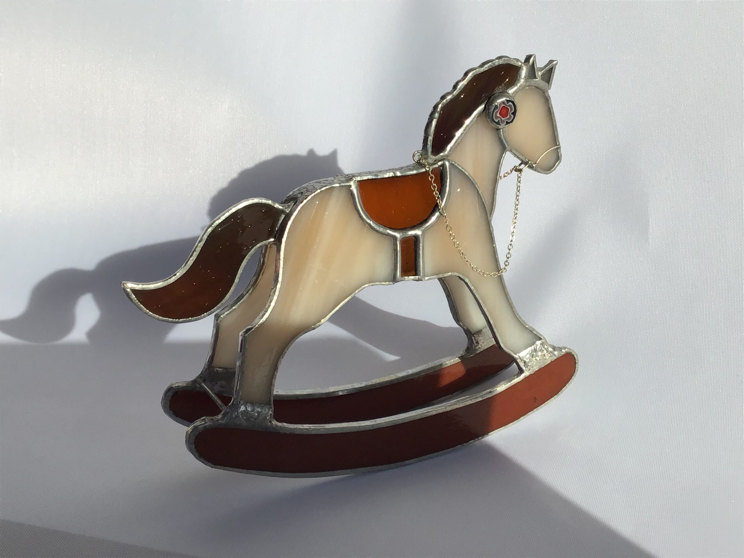 Glasinloodkado Hobbelpaard klein - Afbeelding 2