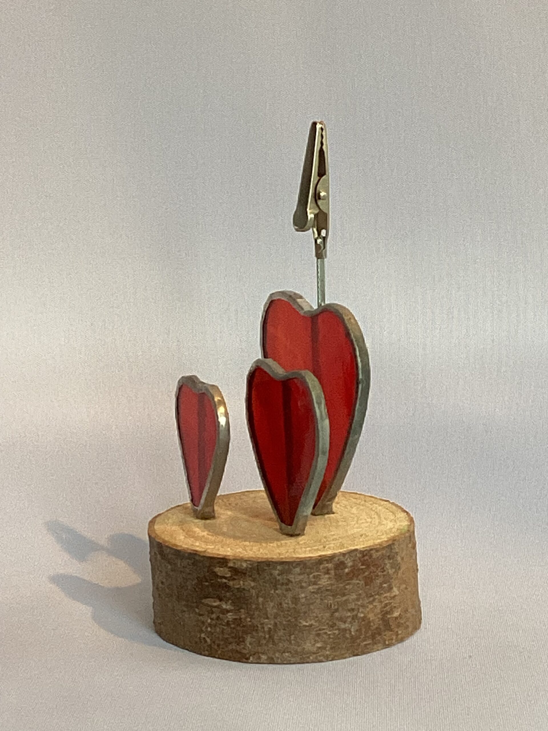 Glasinloodkado Naamkaarthouder oranje - Afbeelding 2