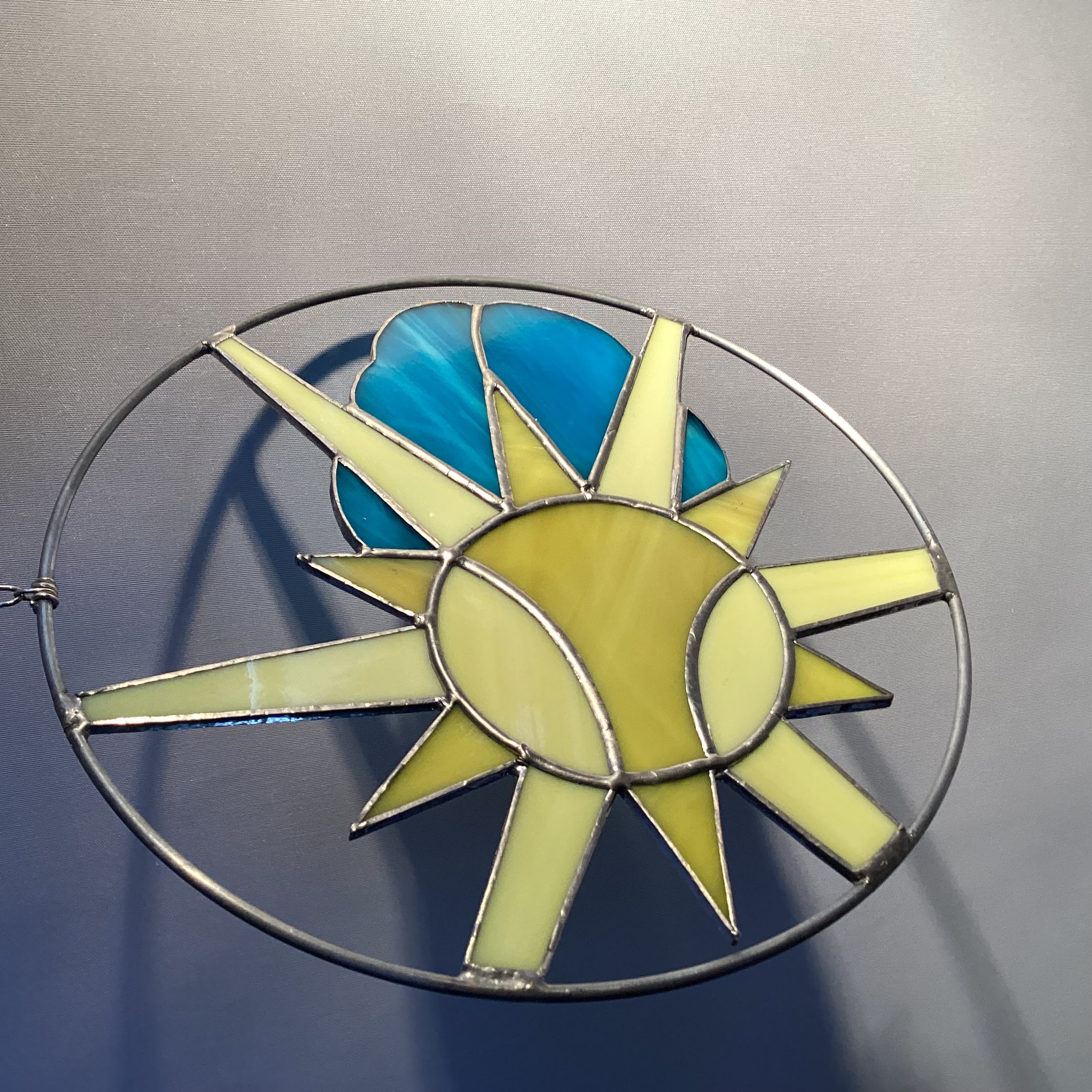 Glasinloodkado Zonnehanger met wolk - Afbeelding 2