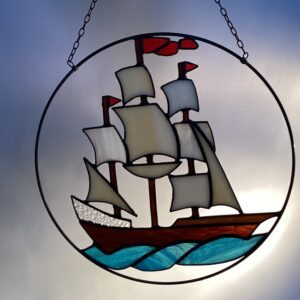 Glasinloodkado Zeiljacht